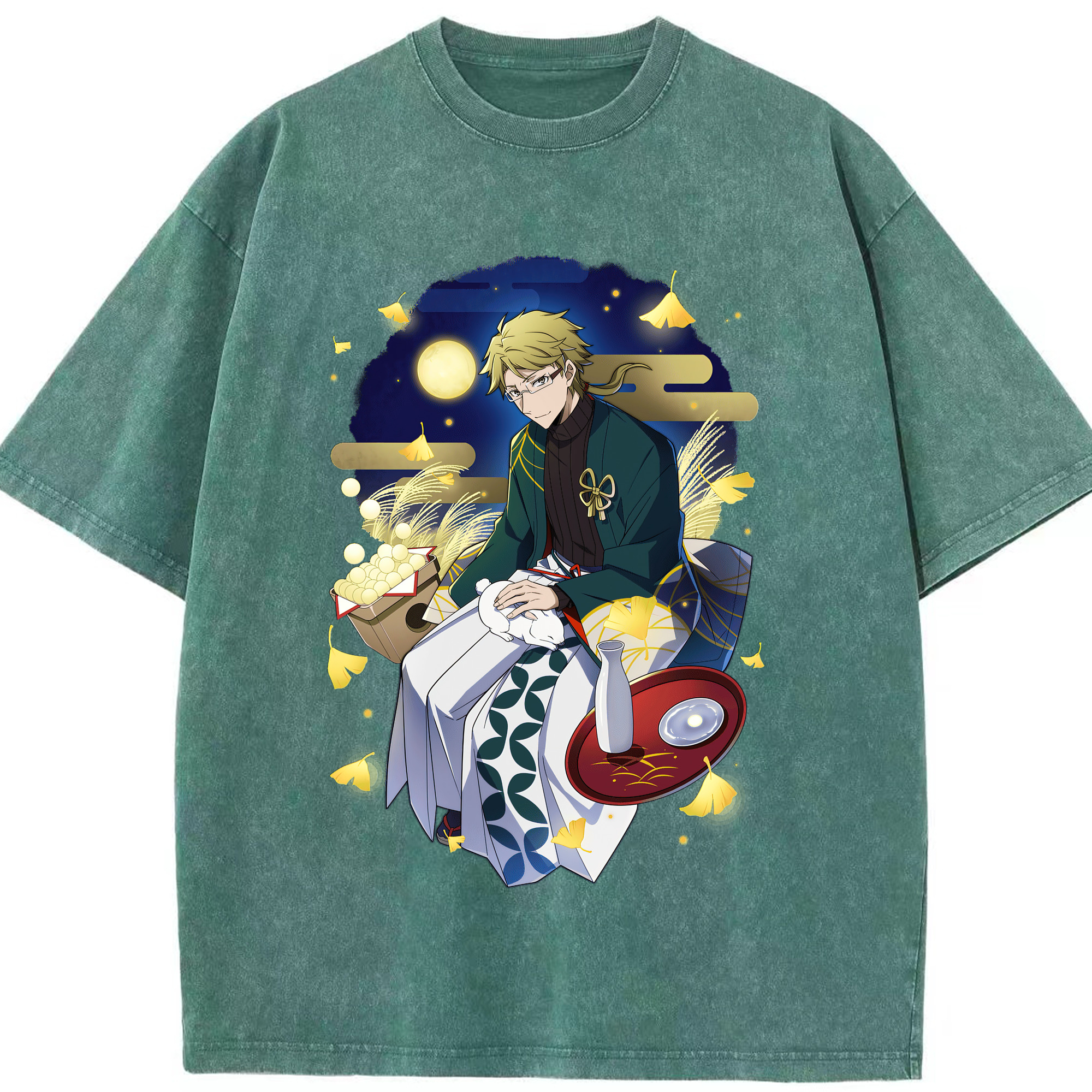 （画像用） 文豪ストレイドッグス Bungo Stray Dogs 綿100% ヴィンテージ風 半袖Tシャツ（フロントプリント）